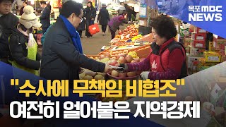 '수사에도 비협조'..무책임한 대통령에 경제도 휘청[목포MBC 뉴스데스크]