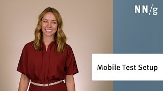 How To Setup a Mobile Usability Test
