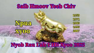 Saib Hmoov 2025 lub 1 hlis Npua Xyoo Yeeb Chiv yuav zoo li cas