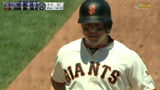 COL@SF: Hundley belts a two-run homer to left field