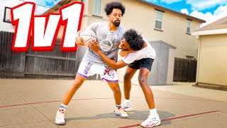 TALKING ALL THAT S**T! 1v1 Basketball Vs My LITTLE Brother..