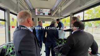 SAE Level-4 Automated Bus Makes Waves at Global Mobility Call