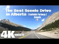 Icefields Parkway | Scenic Drive | Alberta Canada【4K】