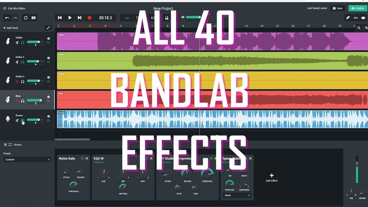 Every Bandlab Effect - YouTube