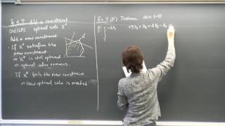 Linear Programming. Lecture 23. Adding a constraint. Integer programming-introduction