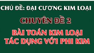 Đại cương kim loại || Chuyên đề 2: Bài toán Kim loại tác dụng với phi kim