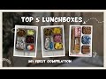 Compilation of the top 5 Lunch Boxes from My Curries And Bakes | Lunch Box Ideas Shorts