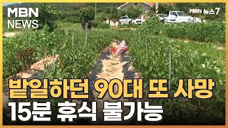 밭일하던 90대 또 사망…15분 휴식·2인 1조 근무 '불가능한 현실' [MBN 뉴스7]