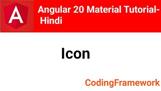 Angular 20 Material Tutorial Day 7 | Material Icons Explained (Hindi)