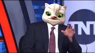 Inside The NBA Puts Cat Filter On Chuck To Recreate Viral Zoom Call Gone Wrong