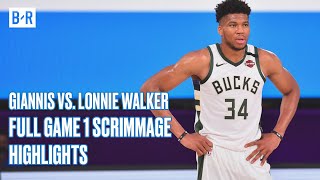 Giannis (22 PTS) vs. Lonnie Walker (14 PTS) | NBA Bubble Scrimmage Highlights