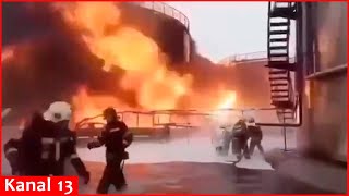 Impossible to extinguish - Massive fire at Russian oil depot in Engels continues for the third day