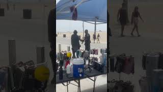LAPD taking care of a public intoxication problem guy drinking in public resists