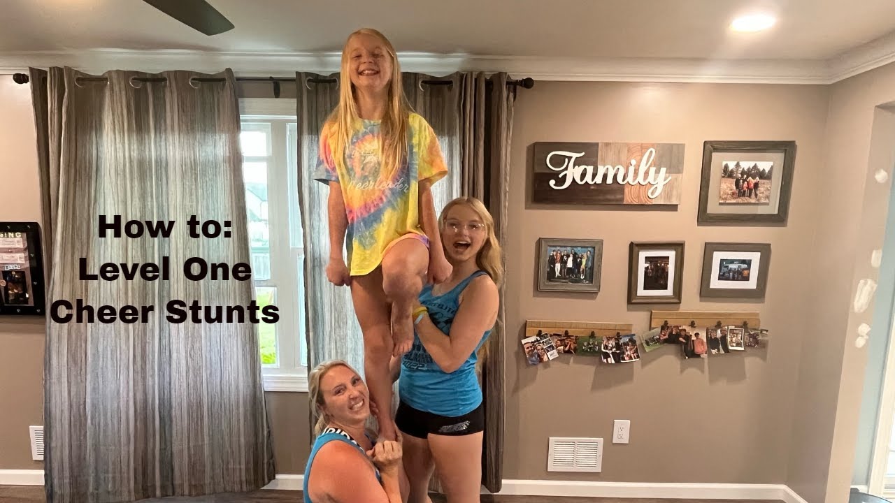 Cheer Stunts Tutorial Level One Cheer Stunts Youtube