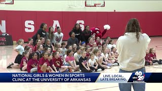 National Girls and Women in Sports event at the University of Arkansas