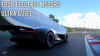 Gran Turismo 7 - Jaguar VGT Coupe Gameplay - 4 Electric Motors! Ultra Quiet - PS5