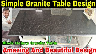 Amazing Granite Table Design, Marble table, Granite Table Top, Black Galaxy Granite table Top design