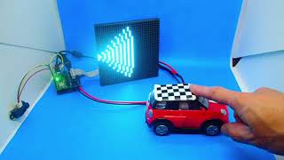 Feather nRF52840 & CircuitPython - Radar on a LED matrix