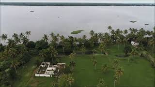 Helicam camera video - View of Backwater island- Alappuzha