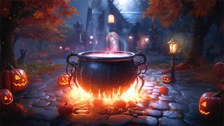 🧙‍♀️ Witch's Cauldron - 🪄 Brewing Magic Potion on Halloween Night 🍯 🎃 Spooky Halloween ASMR Ambience