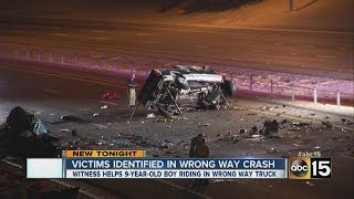 Victims, driver identified in deadly wrong-way crash