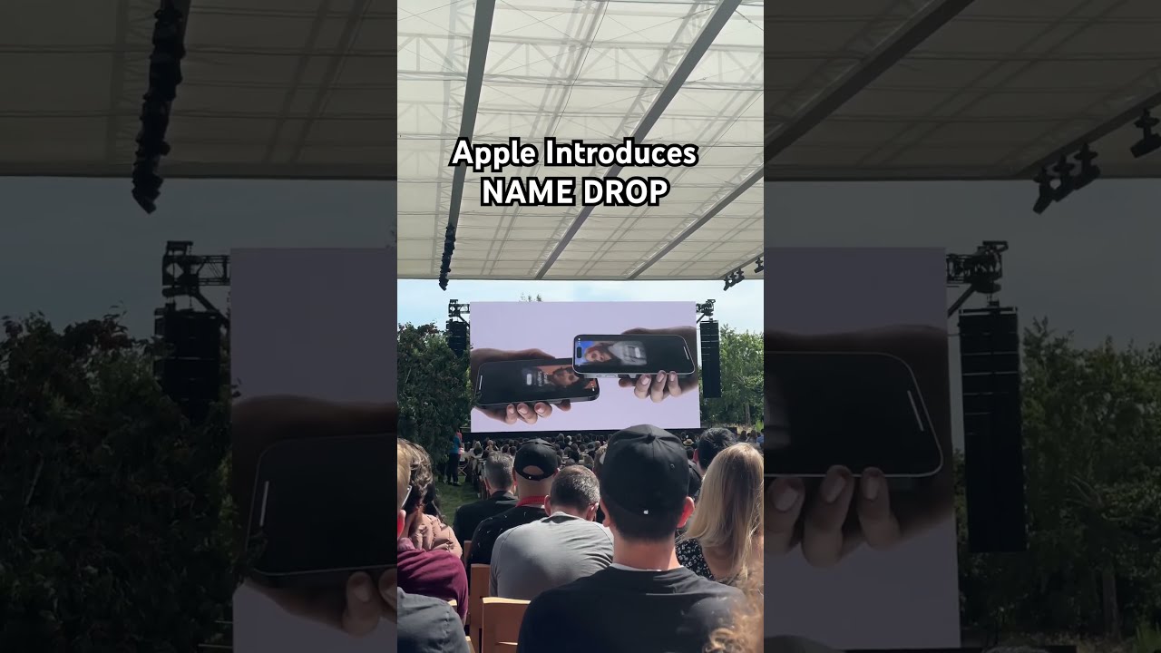 Apple Introduces NAME DROP!