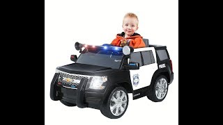 Rollplay Chevy Tahoe 6-Volt Battery-Powered Ride-On, Police