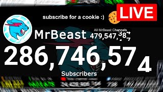 MrBeast Vs T-Series - LIVE Sub Count for #1 On YouTube!