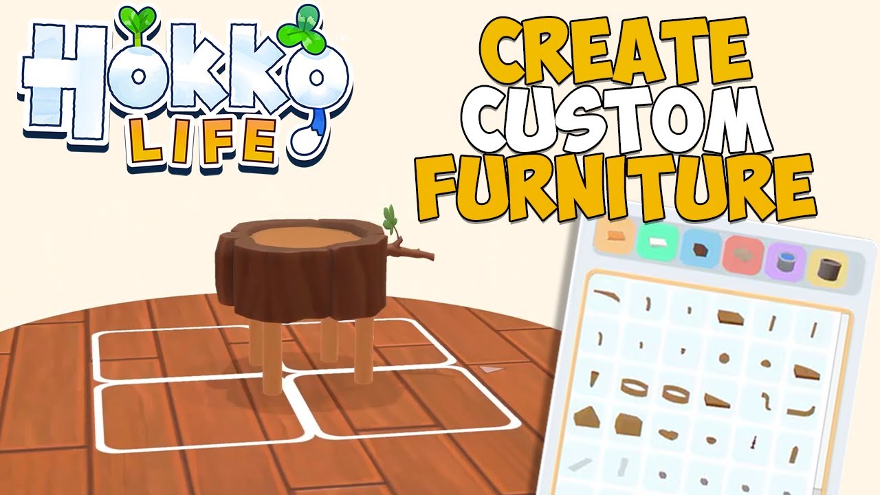 This Game Lets You Create CUSTOM FURNITURE! | Hokko Life - YouTube