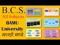 BCS Subjects Of BAMU University BCS Syllabus for Aurangabad university BSc CS Syllabus for bamu