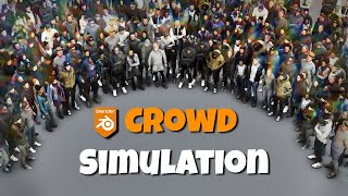 Crowd Simulation techniques in Blender