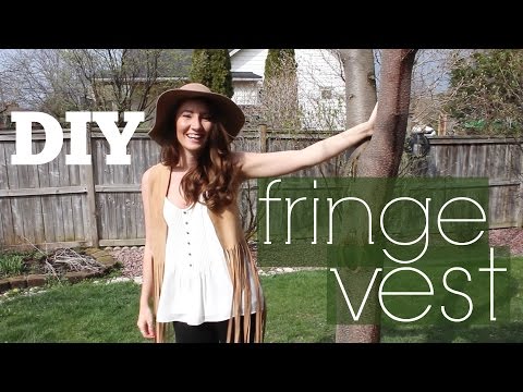 DIY - Faux Suede Fringe Vest DIY - Faux Suede Fringe Vest