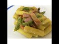 Pasta asparagi e speck