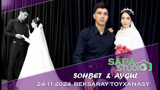 SOHBET & AYGUL MISKIN BEK SAROY TOYXONASI 24-11-2024 SAPA STUDIO.