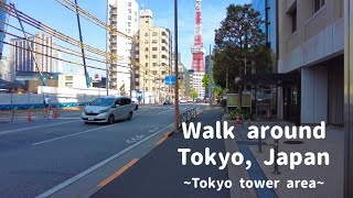 【4K】Walk around Tokyo, JAPAN /東京港区散歩（東京タワー周辺）