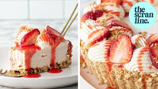 EASY Strawberry Mousse Tart - The Scran Line