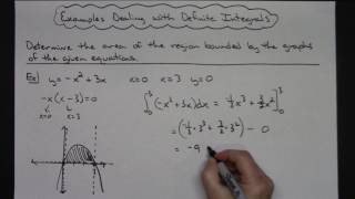3 Examples Dealing with Definite Integrals