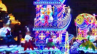 【4K】 TDL エレクトリカルパレード・ドリームライツ 2018／Electrical Parade Dreamlights 2018  ※クリスマスVer.【11/23 バケパ前パレル最前】