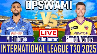 🔴Live: SW vs MI Eliminator T20 Live ILT20 Live Score Sharjah Warriorz vs MI Emirates Live | #cricket