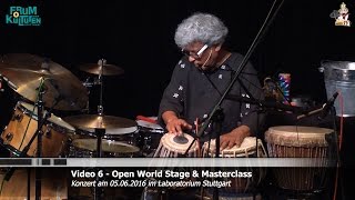 Trilok Gurtu - Percussion Solo 1 - Open World Stage 2016 Konzert @ Laboratorium Stuttgart