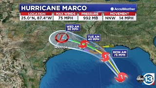 12PM UPDATE: Marco upgraded to hurricane, Laura takes aim at Houston