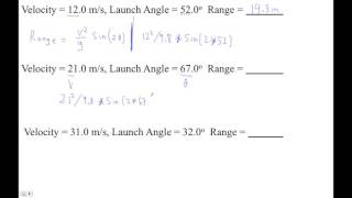 HTPG03H Finding Range Using the Range Equation