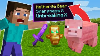 Minecraft, But MOBS Drop OP Items