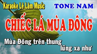 Karaoke Chiếc Lá Mùa Đông Tone Nam - Lê Lâm Music