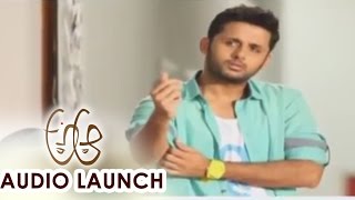 Nithin AV  at A Aa Audio Launch || Nithiin, Samantha, Trivikram, Mickey J Meyer