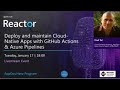 Deploy Cloud-Native Apps with GitHub Actions & Azure Pipelines