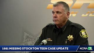 The San Joaquin County Sheriff's Office is giving an update about the 1981 disappearance of Stock…