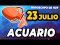 ✨𝐌𝐈𝐑𝐀 𝐋𝐎 𝐐𝐔𝐄 𝐓𝐄 𝐎𝐂𝐔𝐑𝐑𝐄 😱Acuario♒Horoscopo de hoy 23 de Julio 2024|MONHI VIDENTE