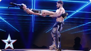 Skating siblings Billy and Emily England are in a spin! | Semi-Final 1 | Britain's Got Talent 2015