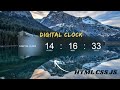 How to create Digital Clock Using HTML CSS & Javascript 🔥 | Real-time Working Digital Clock |